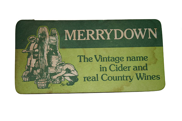 Beermats Merrydown coaster The vintage name in Cider and real Country Wines