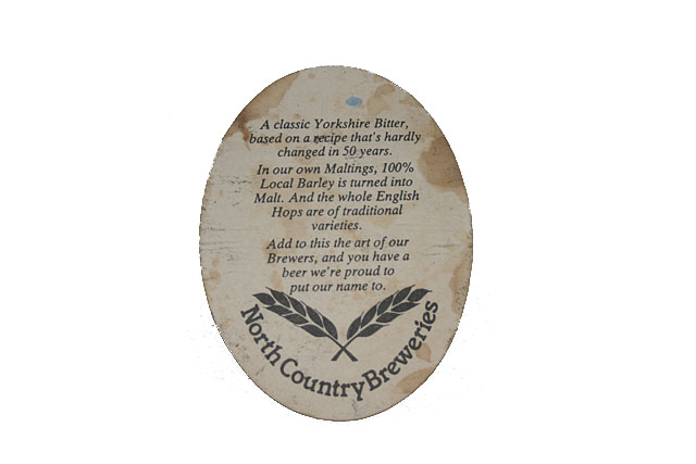 Beermats Old Tradition Yorkshire Bitter beermat reverse North Country Breweries A classic yorkshire bitter based on a recipe thats hardly changed in 50 years