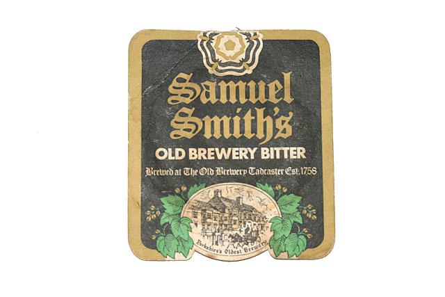 Beermats Samual Smiths Old Brewery Bitter beermat Brewed at The Old Brewery Tadcaster Established 1758