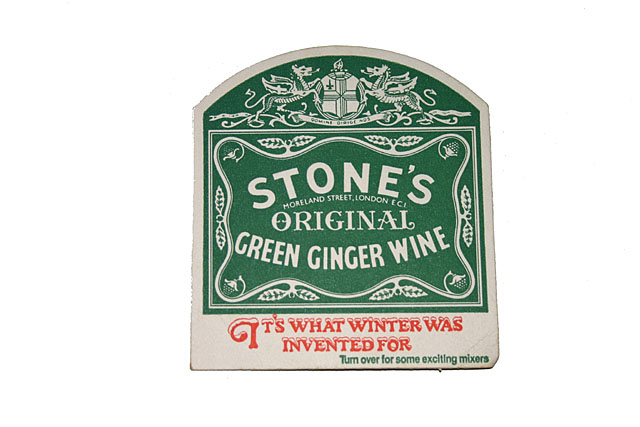 Beermats Stones Original Ginger Wine beer mat Its what winter was made for Moreland Street London EC1