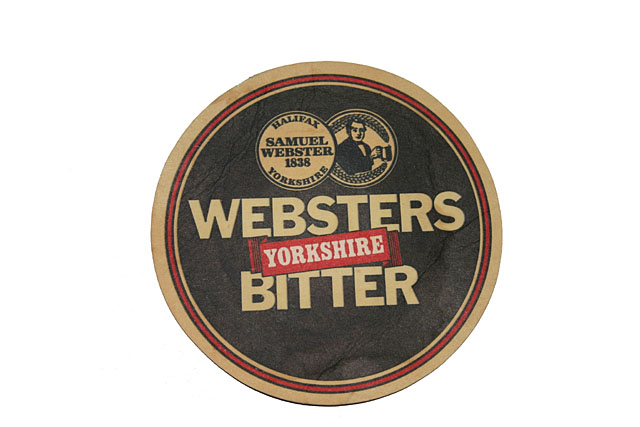Beermats Websters Yorkshire Bitter beermat Halifax Samual Webster 1838 Yorkshire