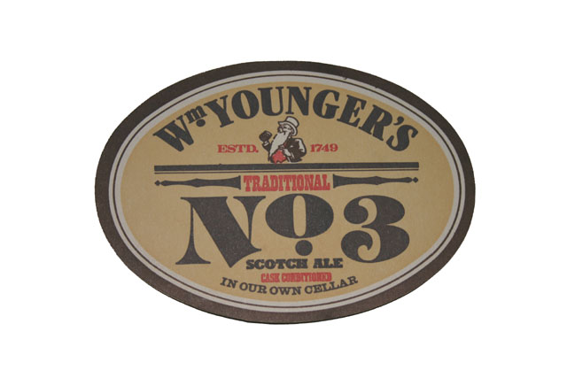 Beermats William Youngers Traditional No 3 Scotch Ale Established 1749 Cask Conditioned in Our Own Cellar