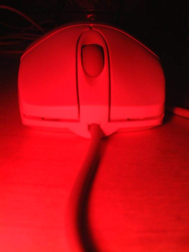 Computers Wheel mouse in a darkroom under a safelight