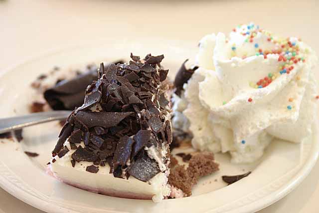 Food Black Forest Gateau as served in a North Wales Cafe