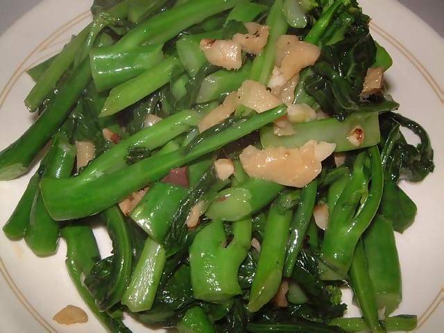 Food Closeup of chinese vegatables on a plate