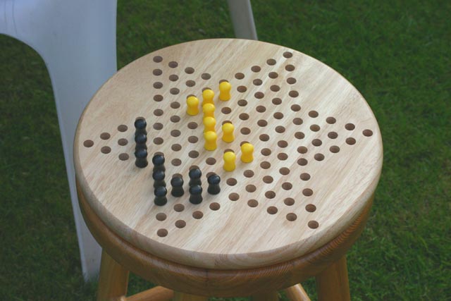 Miscellaneous A game of Chinese Chequers in progress