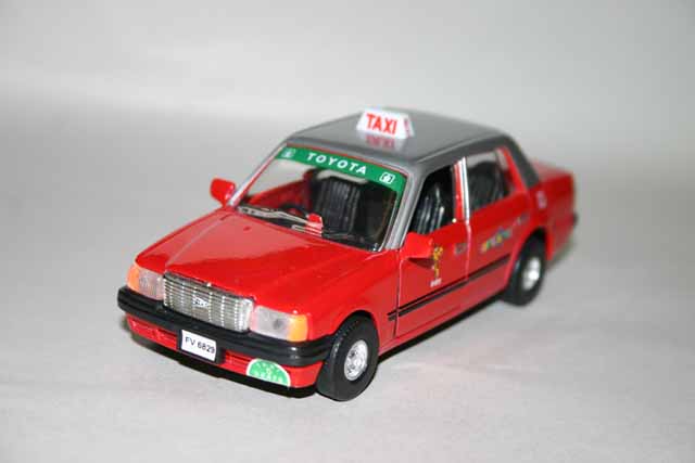 Models Toyota Hong Kong Red Taxi Cab with ToysRUs Livery