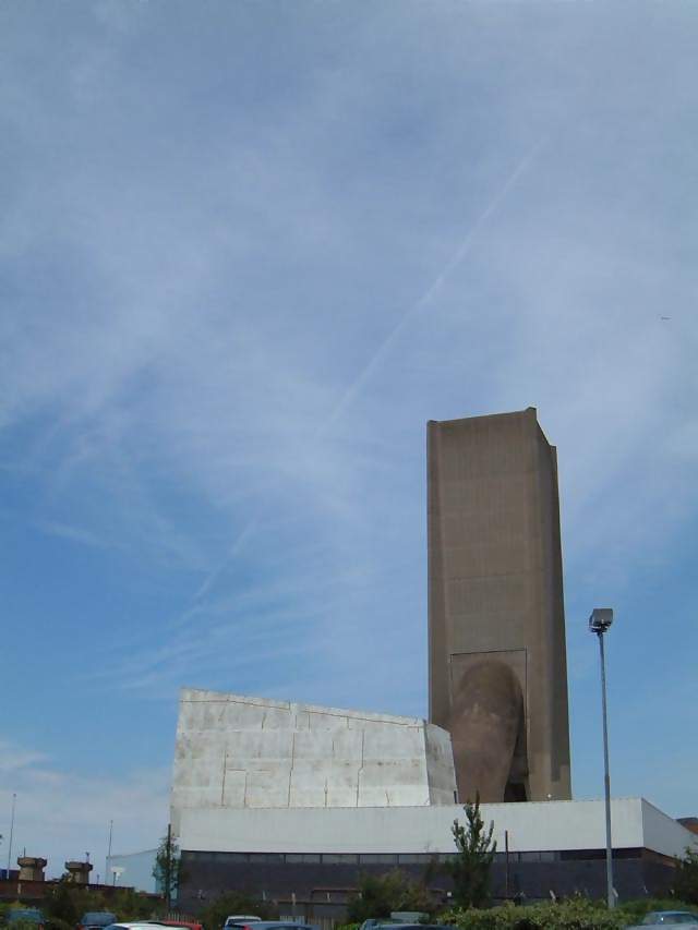 Structures Industrial inceinerator chimney in Liverpool merseyside