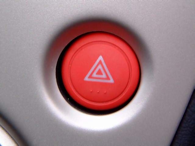 Vehicles Emergancy lights button on aluminium panel in Honda Civic Max