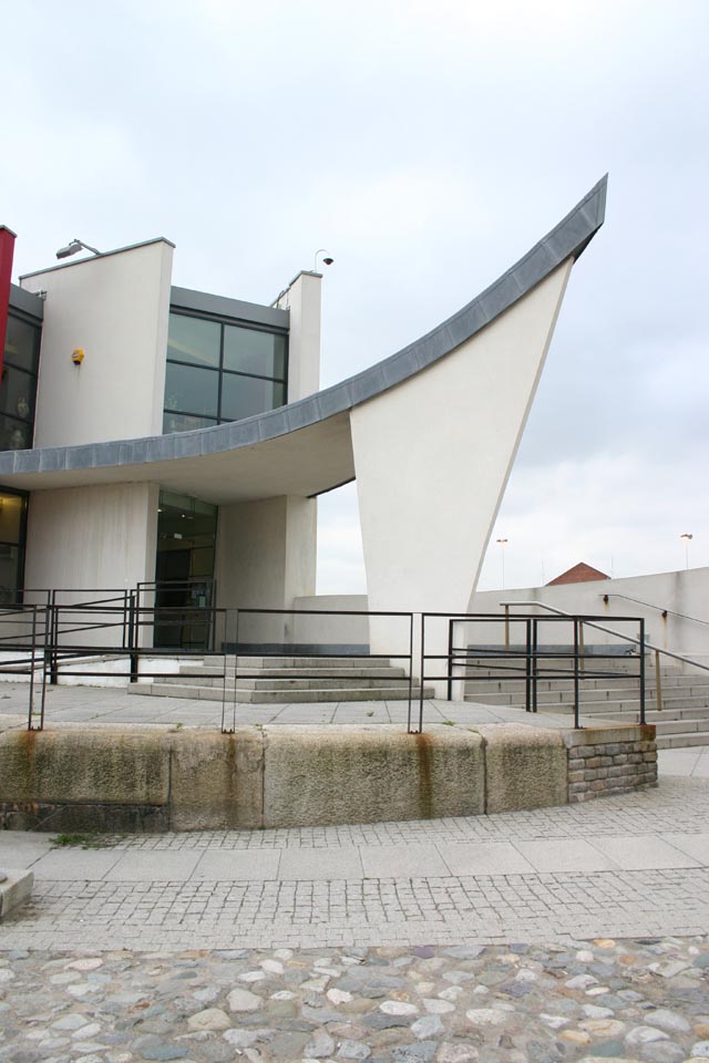 Views Image of main entrance to the Ching Ku Restaurant on the Mersey waterfront in Liverpool