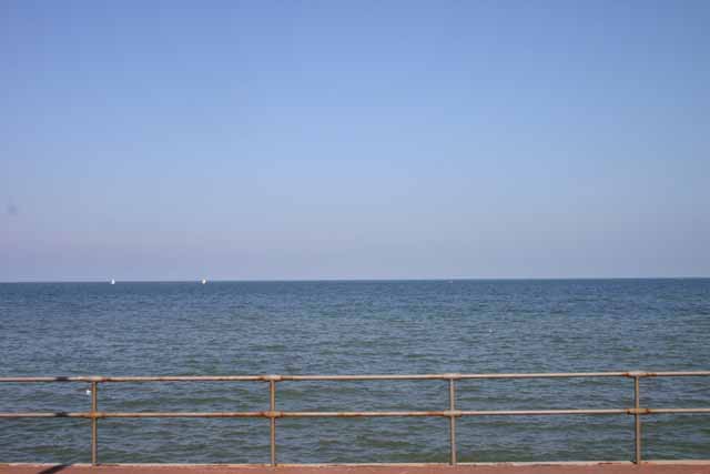 Views Image of the Irish Sea at Colwyn Bay in North Wales