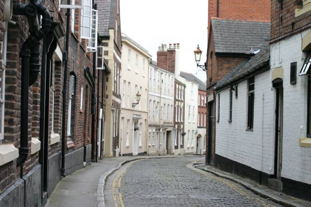 Old Cobbled Street in Chester